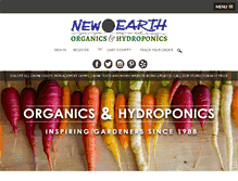 Tablet Screenshot of newearthgardencenter.com